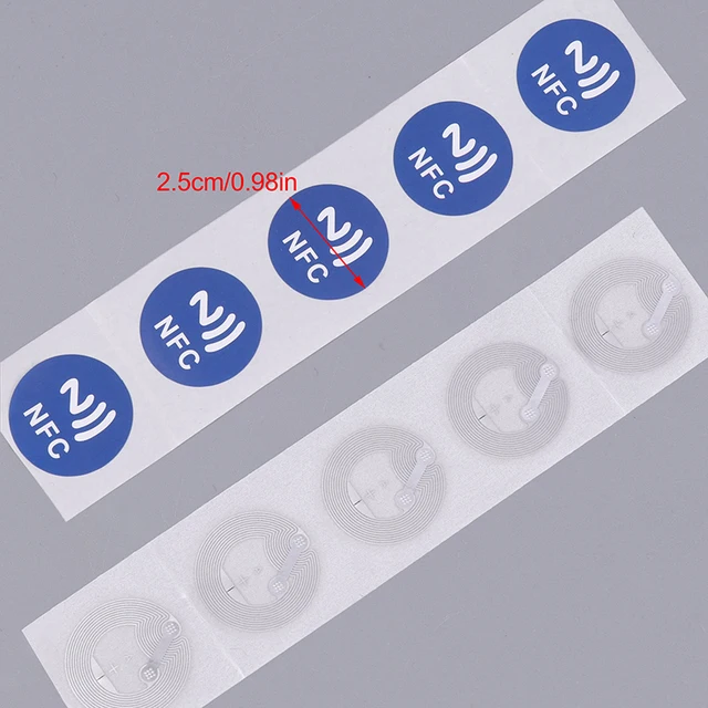 1/20/50Pcs NFC Labels Stickers Badges Label Sticker RFID Electronic Tag Rewritable Secret Key Sticker NFC Tags Ntag213 Ntag215 6