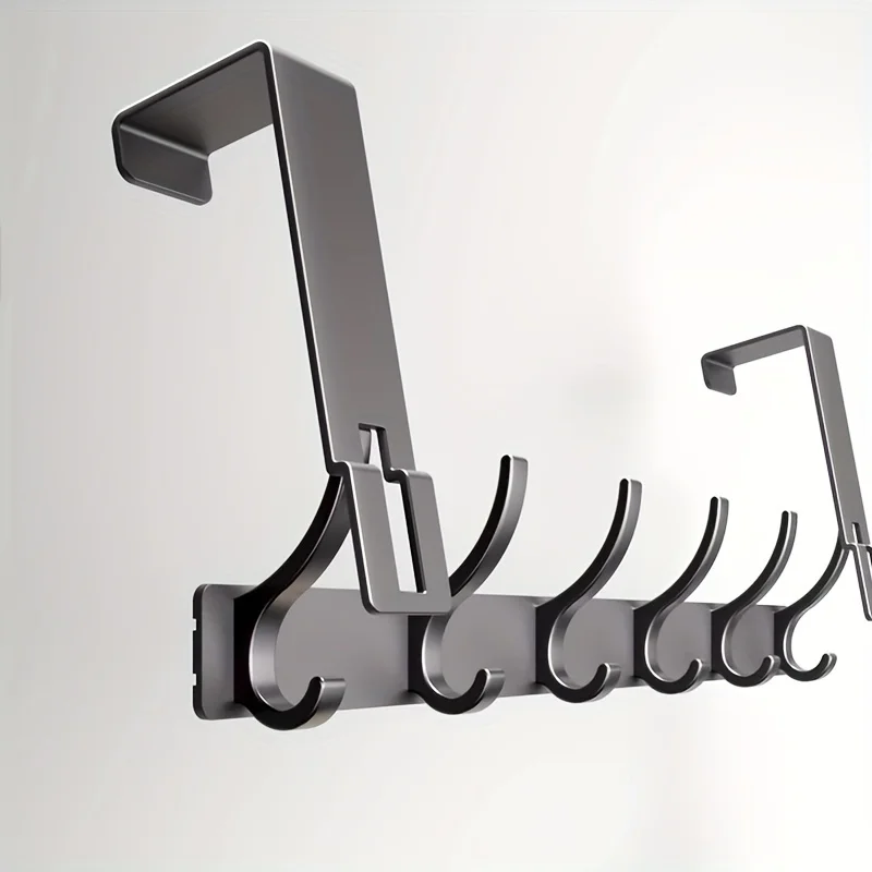 Hooks Over The Door Home Organizer Rack Clothes Coat Hat Towel Hanger Bathroom Accessories Holder Door Hang Quick Installation