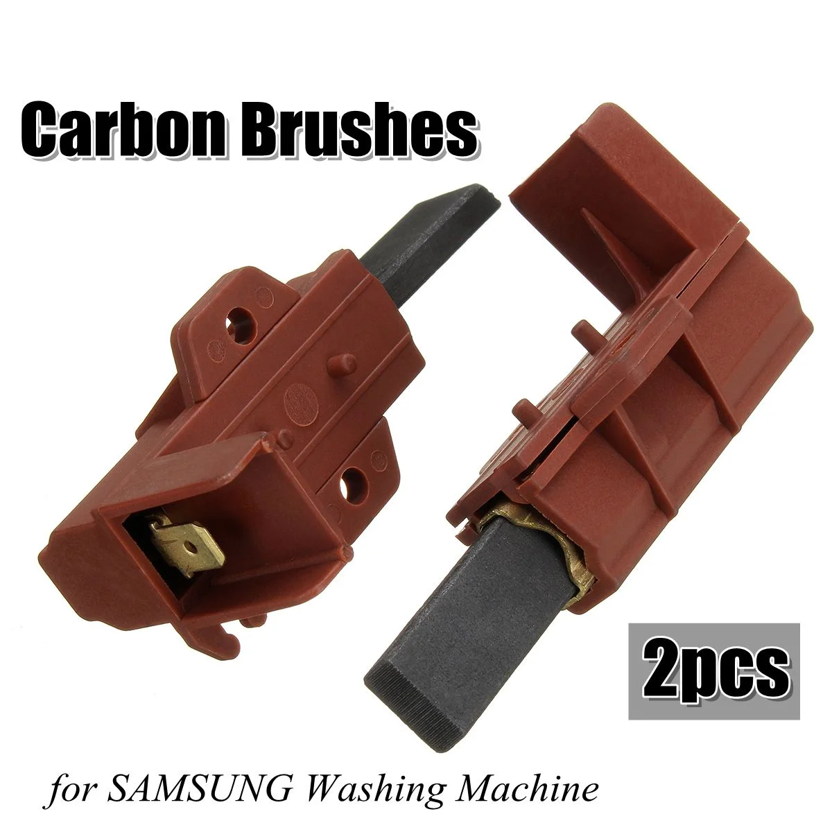 Washing Machine Carbon Brushes Pair Washing Machine Motor Carbon Brush And Holder Brushes Coal Electric Motors For Samsung Ariston Indesit Welling