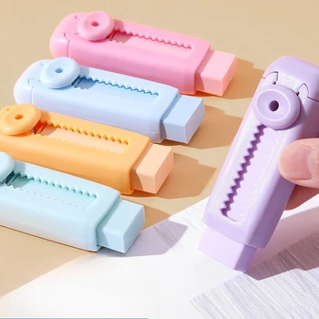 Gomma push pull retrattile creativa Studente Scrittura Disegno Correzione Cancelleria Materiale scolastico Cancelleria
