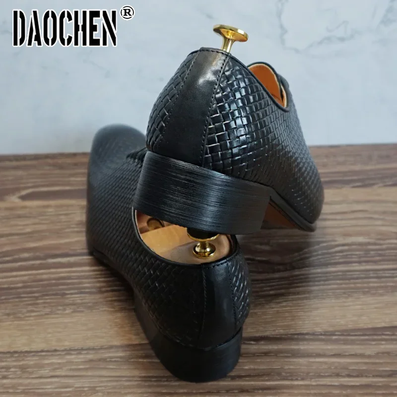 Handmade mens wingtip oxford shoes genuine calf leather traditional brogue dress shoes wedding formal for men