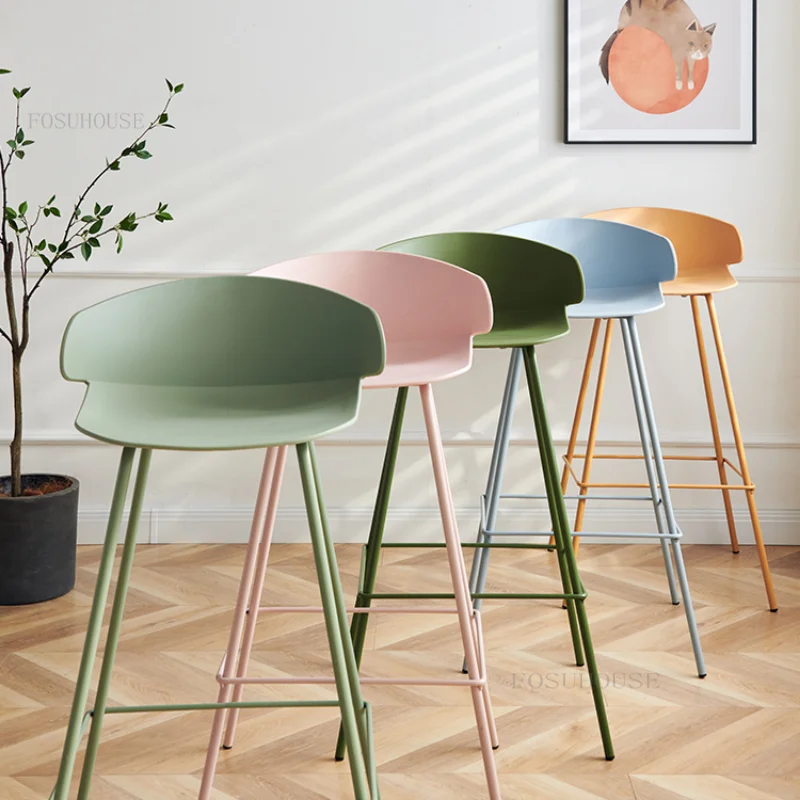 Sgabelli da Bar moderni trasparenti sedia da cucina in plastica nordica di  lusso Design per ufficio Chaises per la casa Salle Manger decorazione  d'interni - AliExpress