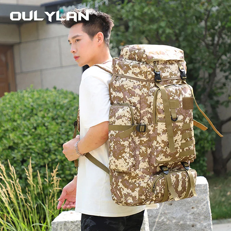 

Molle Hunting Bag 80L Tactical Backpack Fishing Waterproof Trekking Backpack Outdoor Sport Military Rucksacks