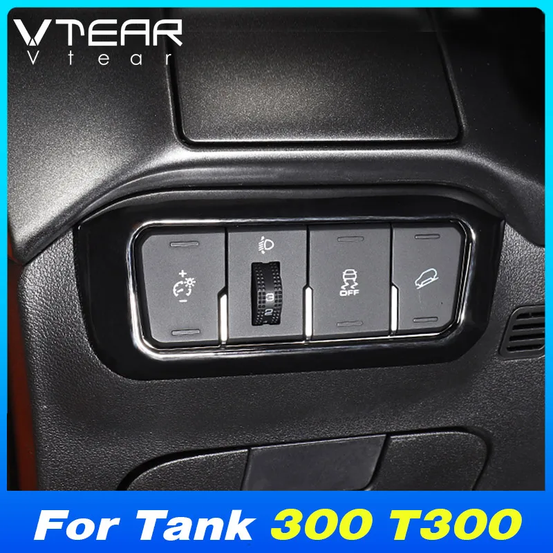 Vtear Car Dashboard Air Outlet Trim Cover Decorazione Fari Interruttore Accessori Parti Interne Per Wey Gwm Tank 300 T300 2023