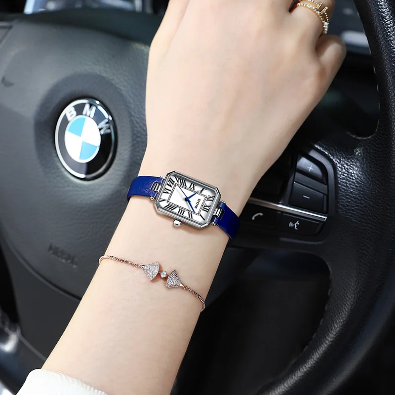 DOM New Women's Watch luxury brand casual delicate belt Roman numerals women watch with a fashionable simple style quartz watch