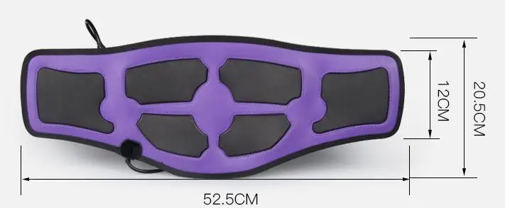 slimming massage belt heat electric pulses tone abdominal muscle stimulator EMS acupuncture tens physiotherapy