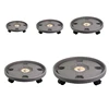 Universal Flower Pot Wheels Round Plastic Tray Heavy Duty Flower Pot Rack Plant Movable Rolling Potted Plant Stand With Rollers