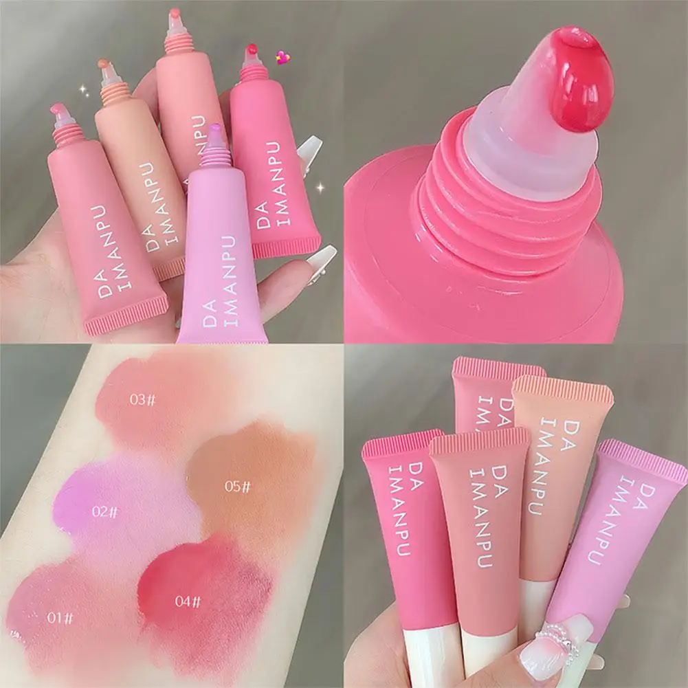 

Monochrome Liquid Blush Air Sense Liquid Blusher Natural Pigment Makeup Cheek Lasting Matte Blush Long Pink Tint Purple Cos C8W4