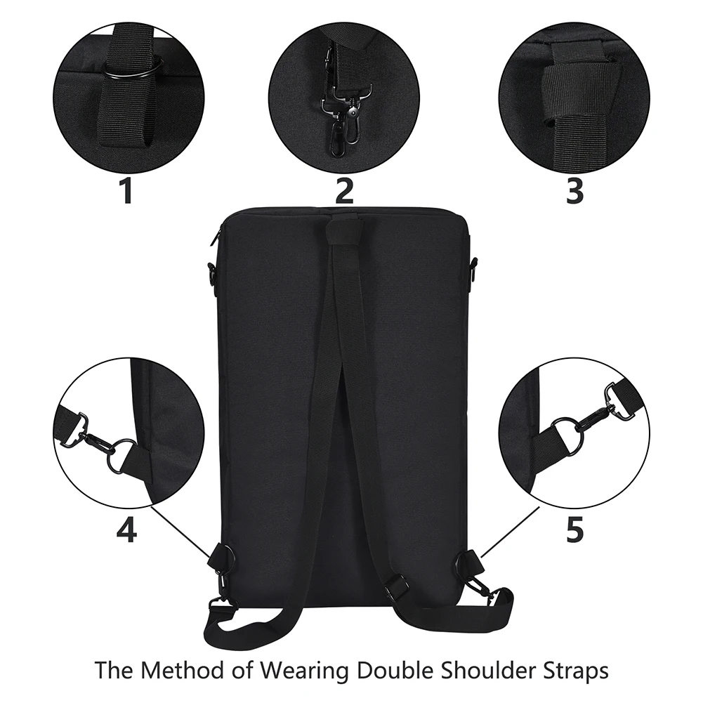Storage Bag for Pioneer DDJ-400 DDJ-FLX4/Roland DJ-202 Audio DJ Console Mixer Protector DJ Controller Disc Player Case