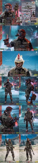ゲームキャラクター LIMTOYS AHAB TIGER STRIPE S++ VER. LIM Toys 1/12 Scale Aehab Tiger Stripe Figure Special S++