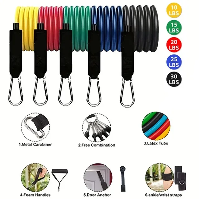 11pcs Fitness Tension Strap Set 2