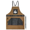 Barber  Hairdressing Shawl Artist Apron Salon Hairdresser Cape with Pockets Waterproof Restaurant  Work Cloth 3