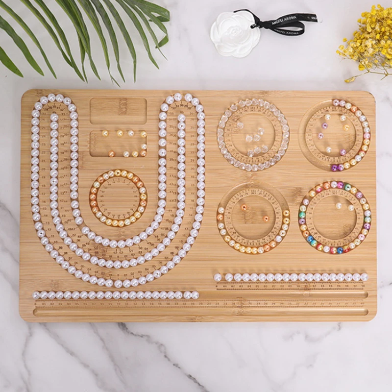 WoodenBeadingBoardBambooandWoodBeadedBoardBeadedDecorative
