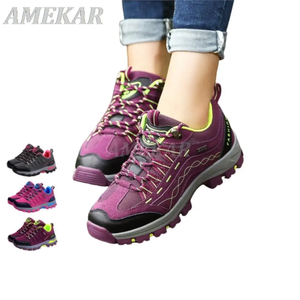 

High Quality Hiking Shoes For Women Men Outdoor Trekking Climbing Shoes Lady Casual Sneaker Shoes New Sport Mountaineering Shoes