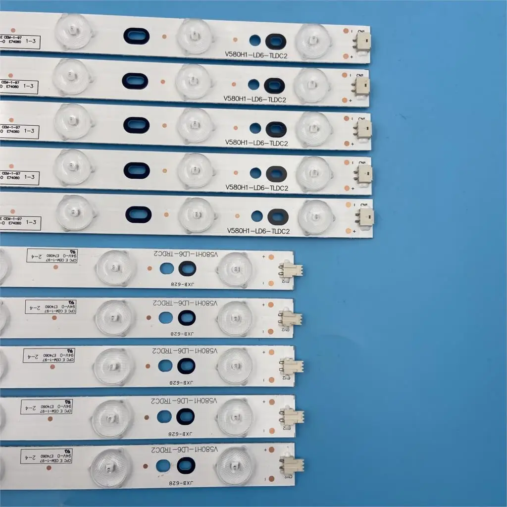 ο 10pcs LED Ʈ Ʈ LED58R5500F 58L1350U 58L4300U V580HK1-L06 V580H1-LD6-TLDC2 V580H1-LD6-TRDC2 V580H1-LD6-TLDC3