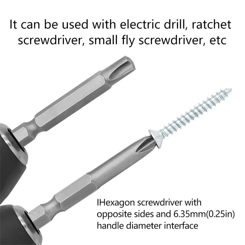 Magnetic Screwdriver Set - Hex Shank Y U Triangle Bits With Storage Case