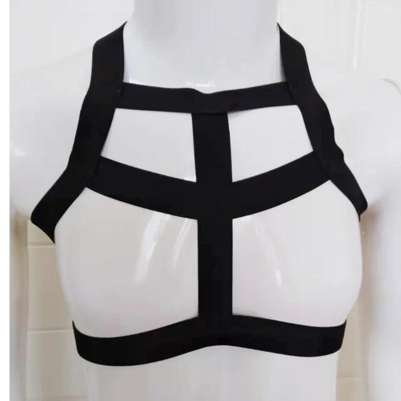 Men Chest Harness Belt Elastic Shoulder Body Strap Raves Cosplay Costume Halter Belt Muscles Protector for Men Gifts