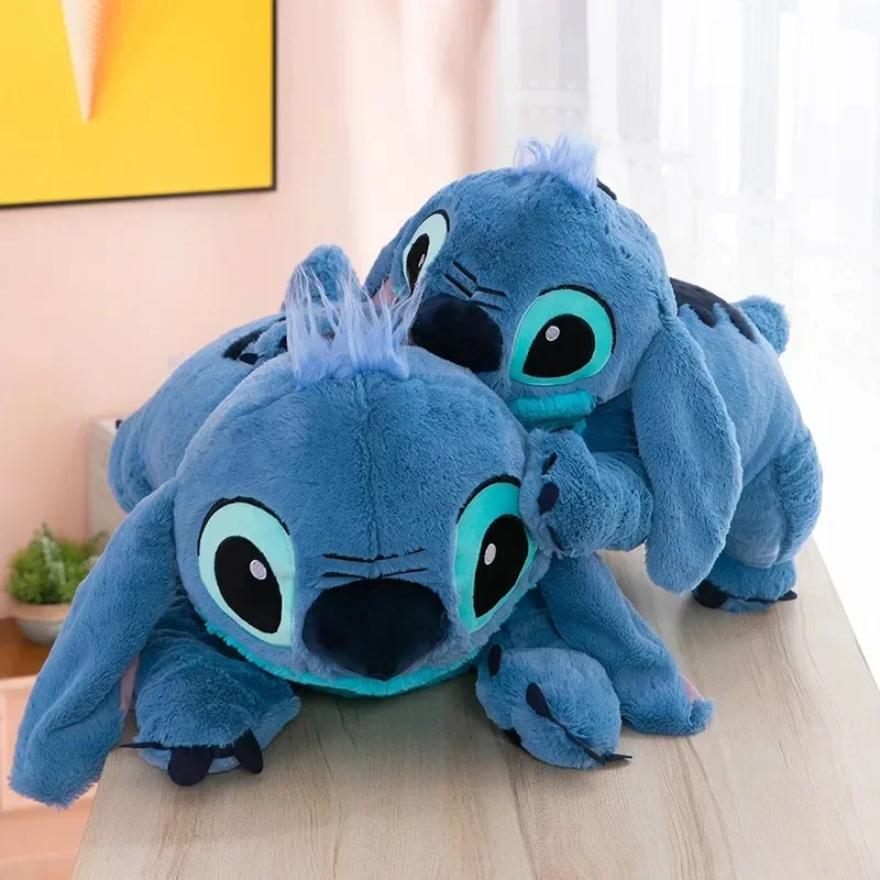 Blue Stitch Plush Long Pillow 3