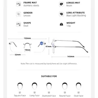 Lunettes de lecture bifocales pour hommes et femmes, surdimensionnées, presbytes, look de loin et de près, Anti-éblouissement, pour hypermétropie 6