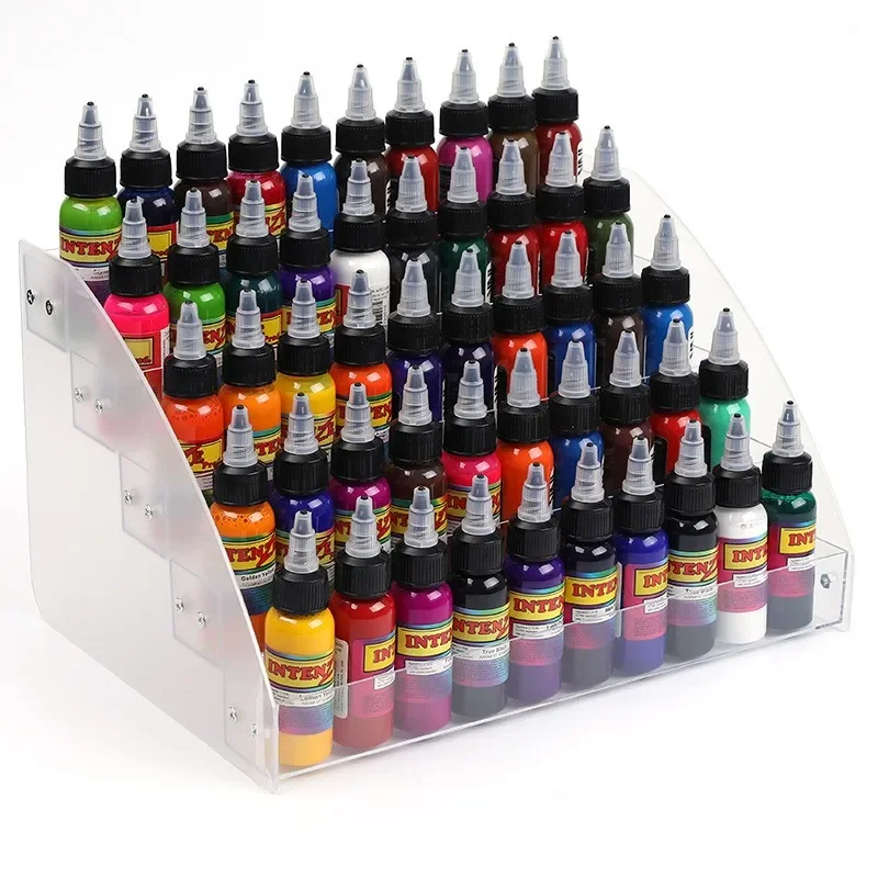 

Tattoo Inks Holder Cup Large Capacity Pigments Collector Acrylic Nail Polish Storage Boxes Five Layers Tattoo Pigment Stand