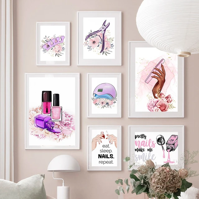 Relax Your Hand Nail Room Decor, Printable Nail Salon Wall Art, Nail Tech  Decor 