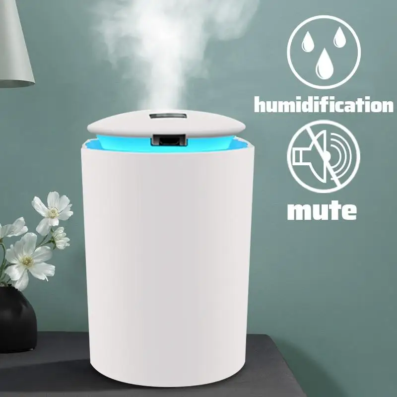 260ML Ultrasonic Mini Air Humidifier Essential Oil Diffuser for Home Car USB Fogger Mist Maker with LED Night Lamp