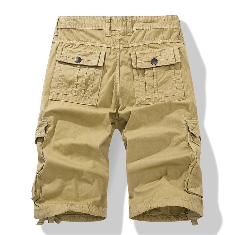 For 2024 Summer New Mens Casual Trouers Green Black Shorts Military Cargo Work Man Short Pants OverSize 30 38