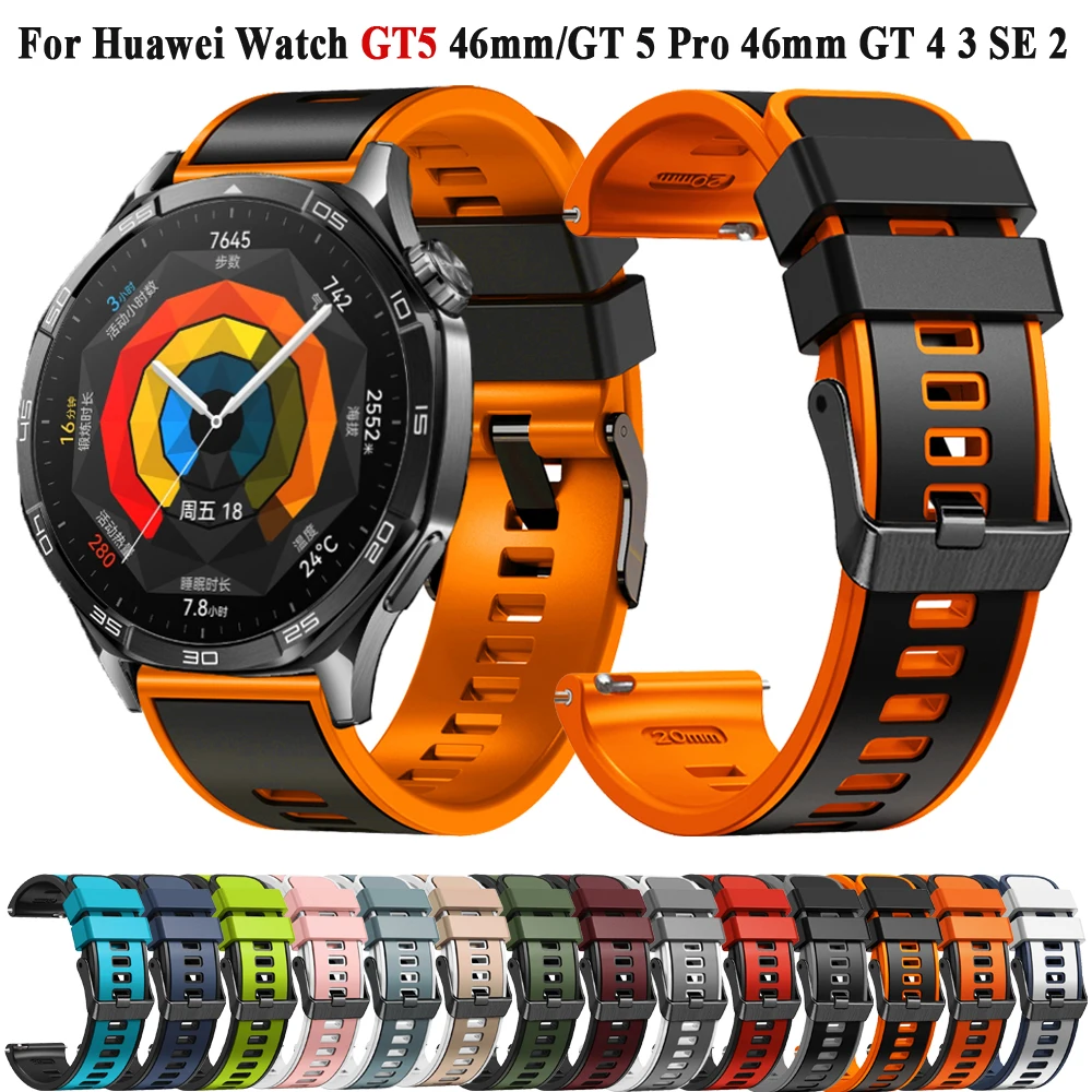 Premium 22mm Sports Silicone Strap - Universal Smartwatch Band Bracelet Accessory
