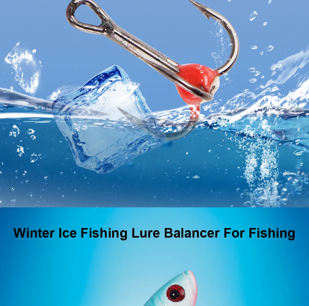 FTK 1 Stück Eisfischereiköder 20g/35g Winterköder Harter Köder Karpfenangelhaken Balancer für Angelköder Jigging – Detail 6