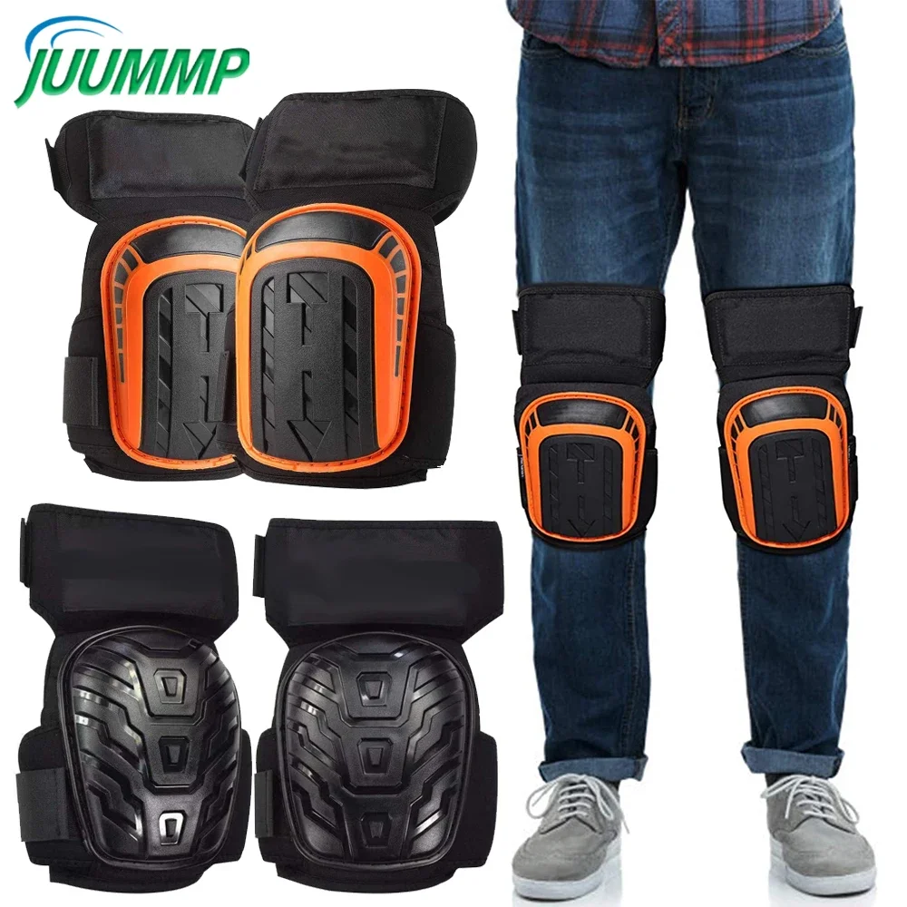 1PairKneePadsforFloorWorkConstructionKneePadsHeavyDutyKnee