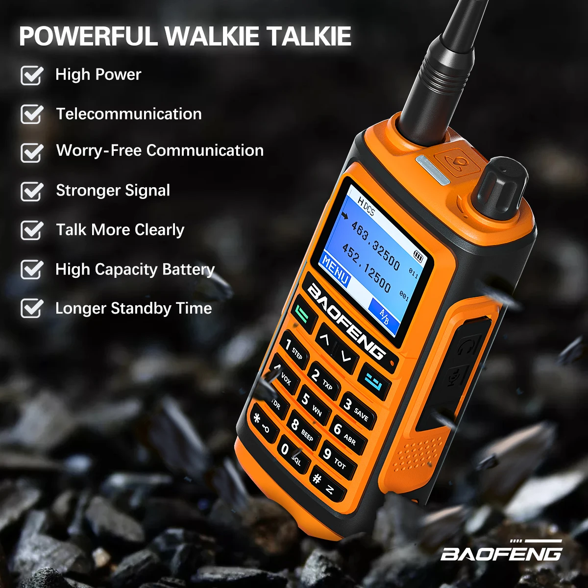 Pcs baofeng walkie talkie long range portable station fm included  powerful hunting ham two way radio Wireless set receiver AliExpress