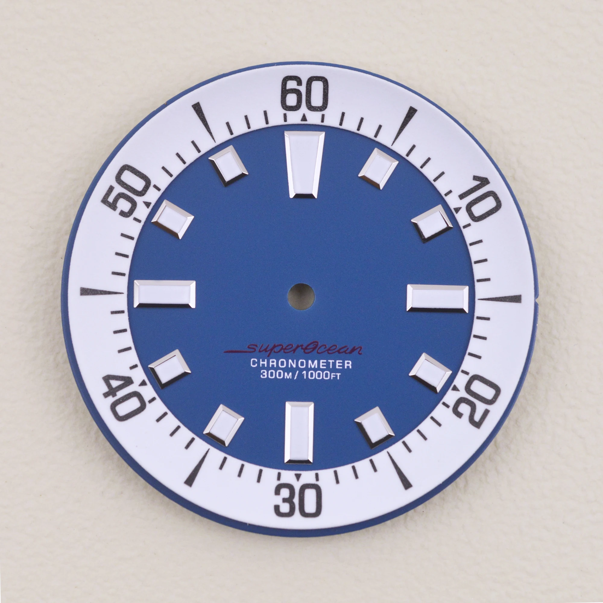 Luminous Blue and Green Watch Hands