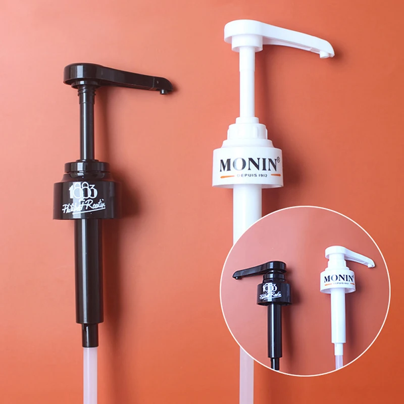 Coffee 1 Liter Dispenser Syrup Pump Black Liquid Dispenser for Monin Syrup 10Ml Juice Bottle Dispenser Pump 2