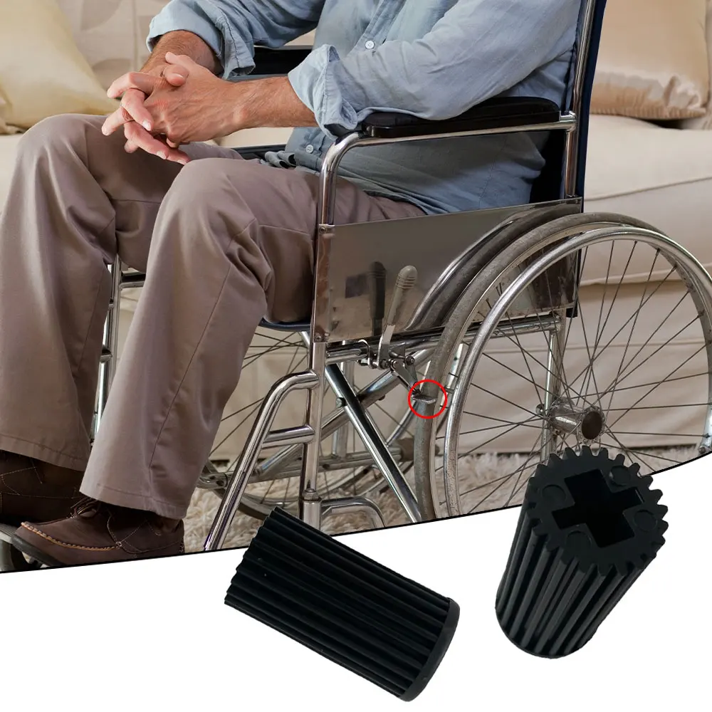 10pcs/bag Wheelchair Accessories Wheelchair Brake Leather Cover Brake Pad Brake Rubber Cover Handbrake Handbrake Cover Universal