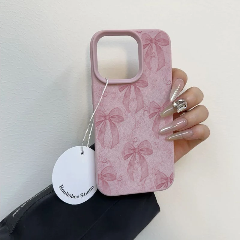 Charming Love Heart Bow Phone Case Collection