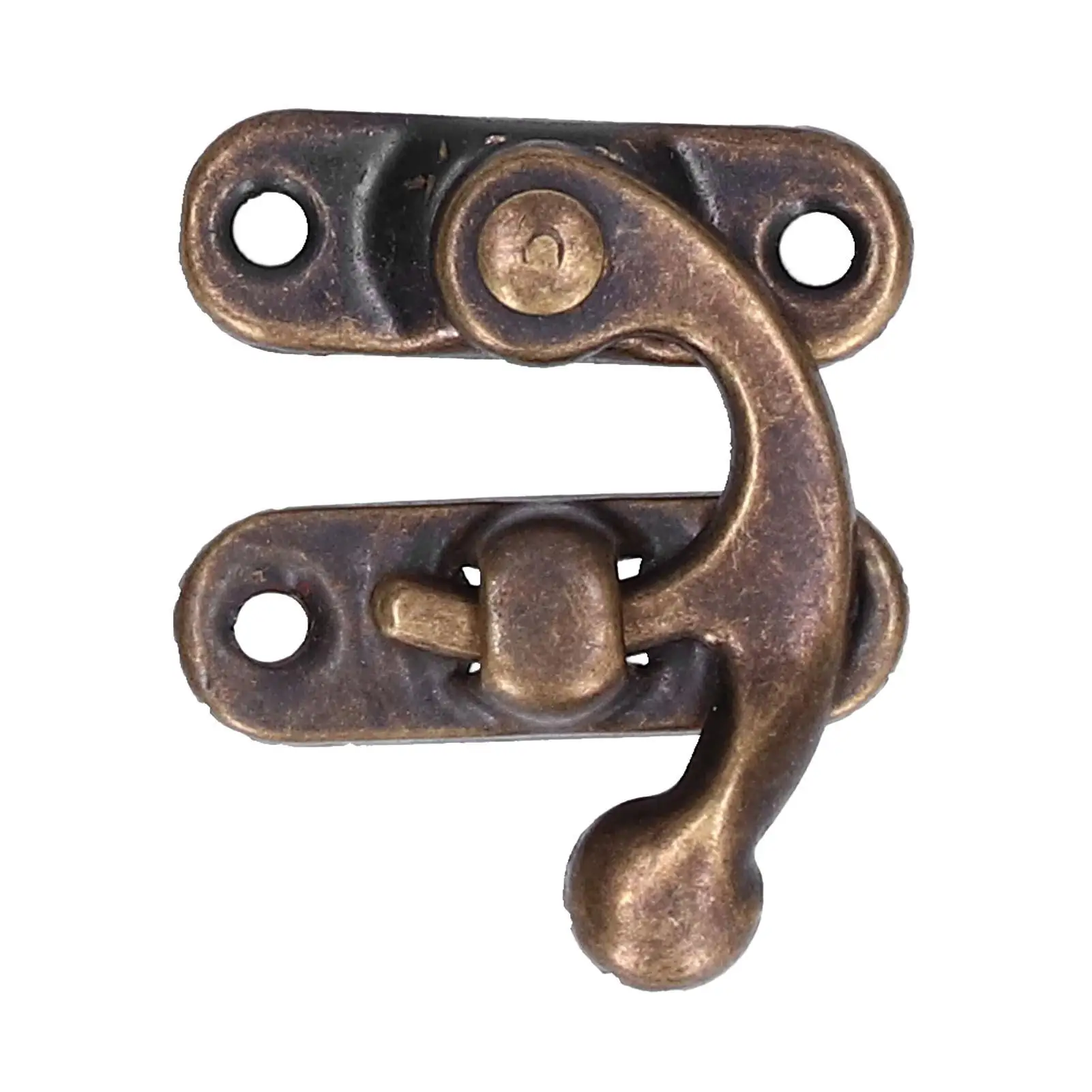 20Set Antique Aluminum Alloy Hook Hasp Horn Lock Latches for jewelry Box Luggage Hardware