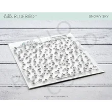 2022 New Arrival Hot Special Sale Snowy Sky Stamps Handmade Diy Scrapbooking Greeting Card Background Decoration Embossing Mold