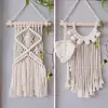 Macrame Wall Hanging Boho Tapestry Woven Bohemian Wall Decor Handmade Weaving Landscaping Wall Tapestry decoración hogar 2