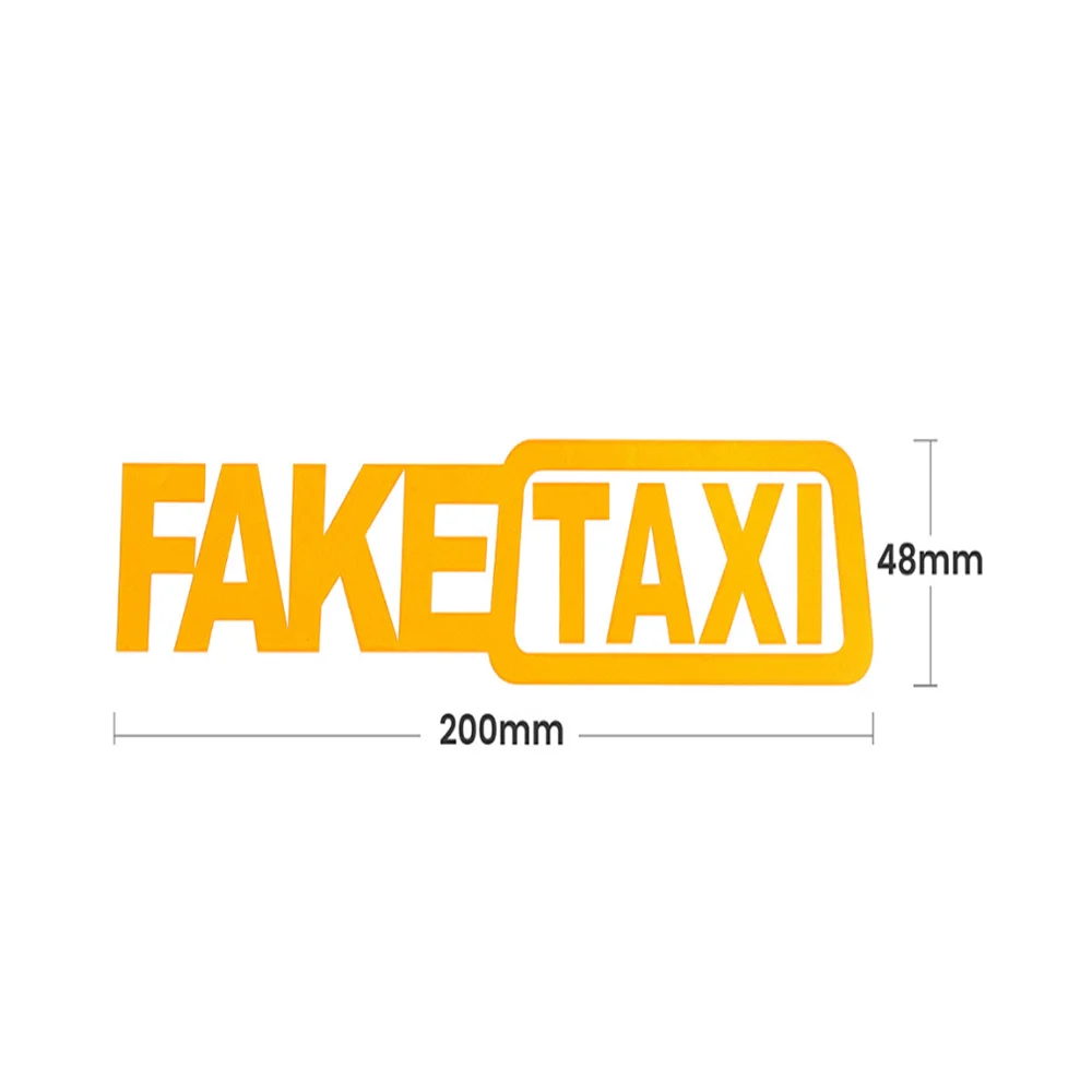20*5Cm Car Styling Falso Taxi Sticker Per Mercedes W204 W211 Vw T5 Seat Ateca Vw Golf 4 Golf Mk2 Seat Leon Nissan Qashqai