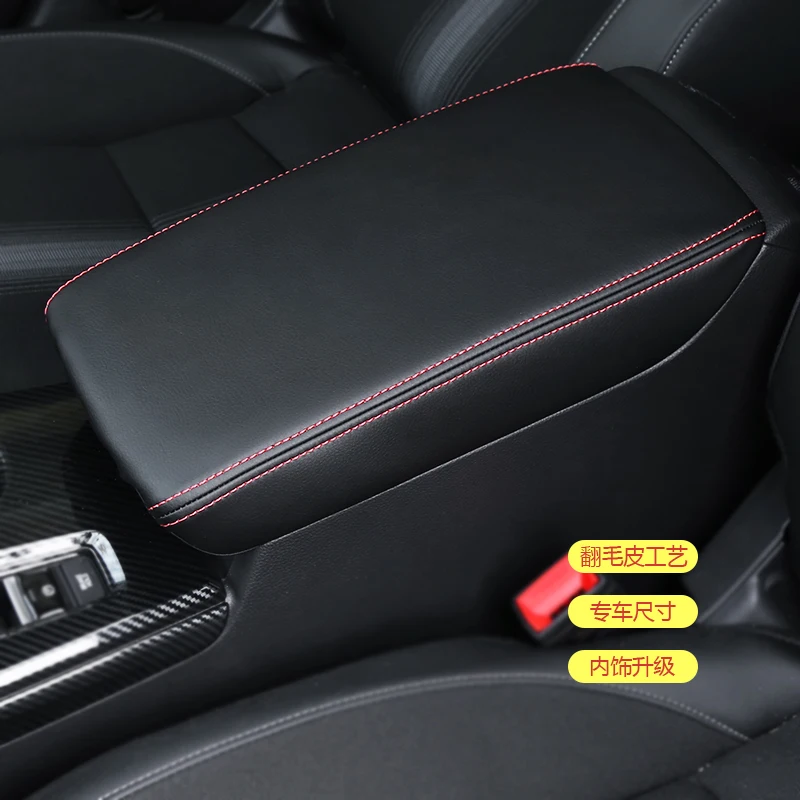 For Honda 2023 Civic 11th Gen Civic Car Armrest  Mat Center Storage Box Pad Protector Leather Cover Decoration Accessories - 4