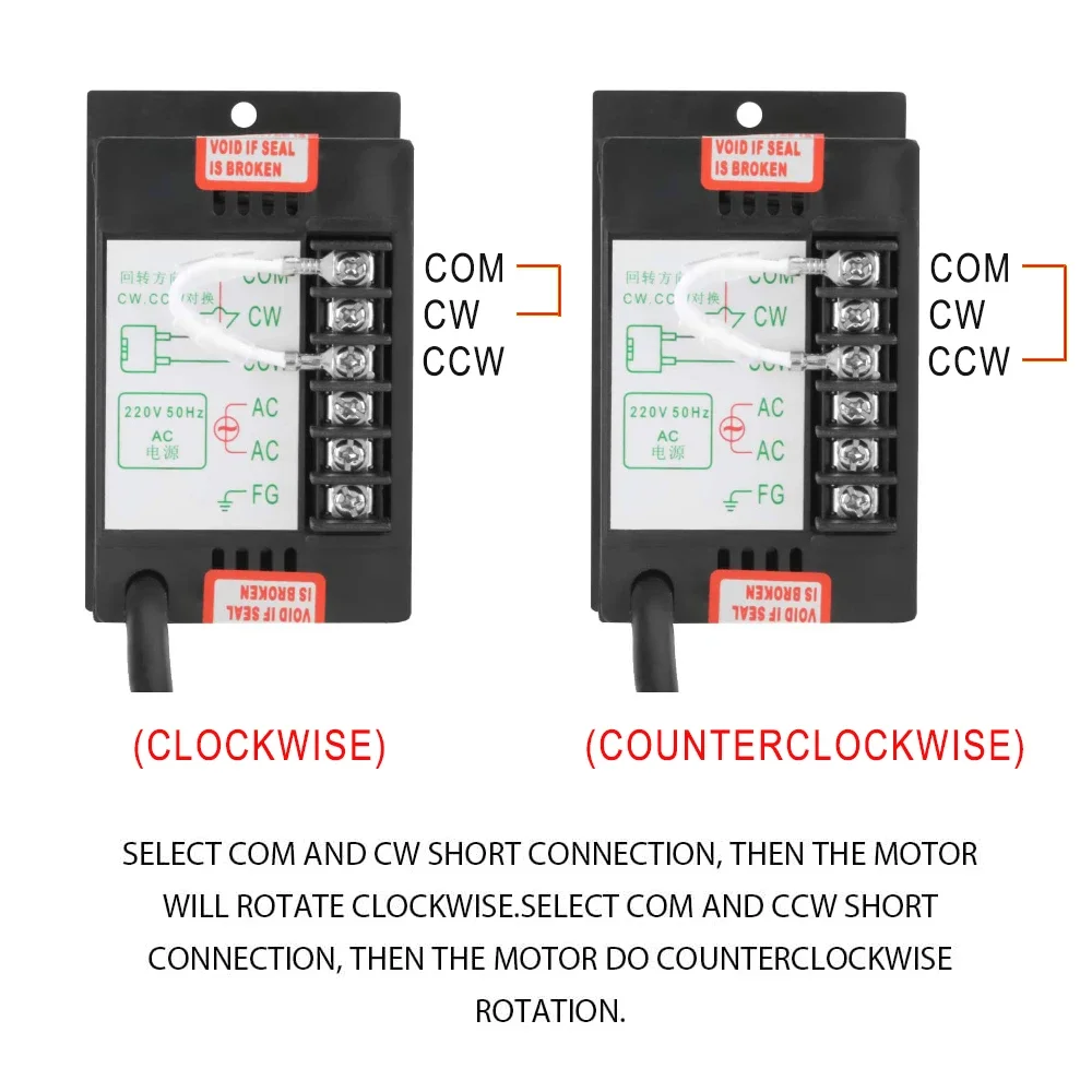 AC Speed Controller Speed Regulator UX-52 LED display AC 220V Motor speed controller 6W to 400W with filter capacitor Forward & Backward 50/60hz