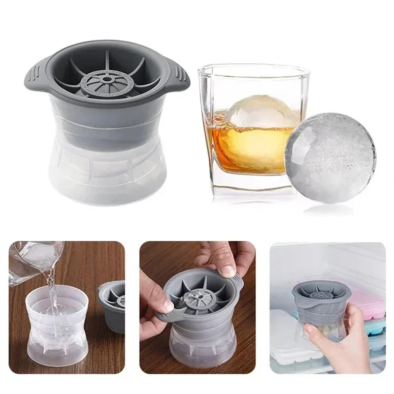 5cm Round Ball Ice Cube Mold DIY Ice Cream Maker Plastic Mould Whiskey Tray for Bar Tool Kitchen Gadget Accessories