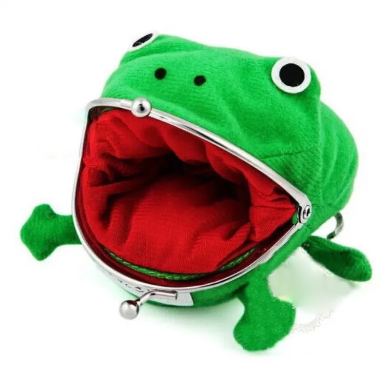 1pcs Hot Selling Frog Wallet Anime Cartoon Wallet Coin Purse Manga Flannel Cute purse Coin holder