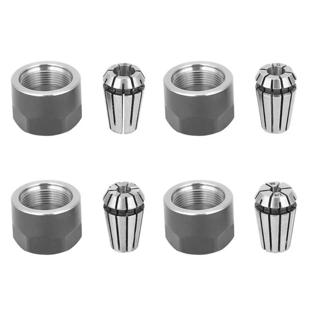2pcs ER11 Chuck Collets Clamping Nuts For CNC Milling Engraving Machine Lathe Parts 6mm 5mm 4mm 3.175mm CNC Milling Tool