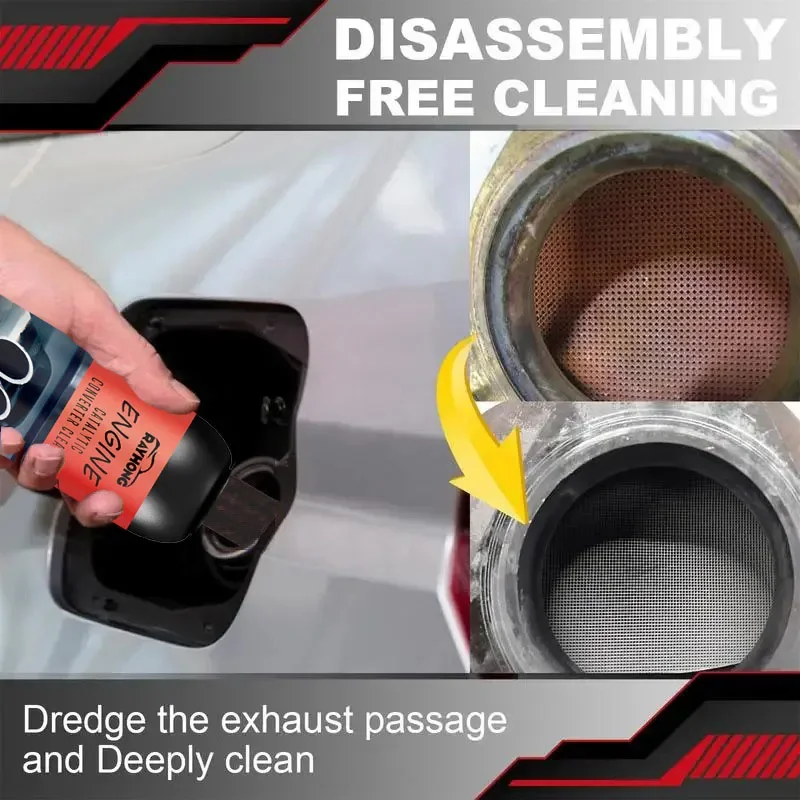 Catalytic Converter Cleaner Engine Boost Up Carbon Removal Reduce Fuels Consumption Diesel Car