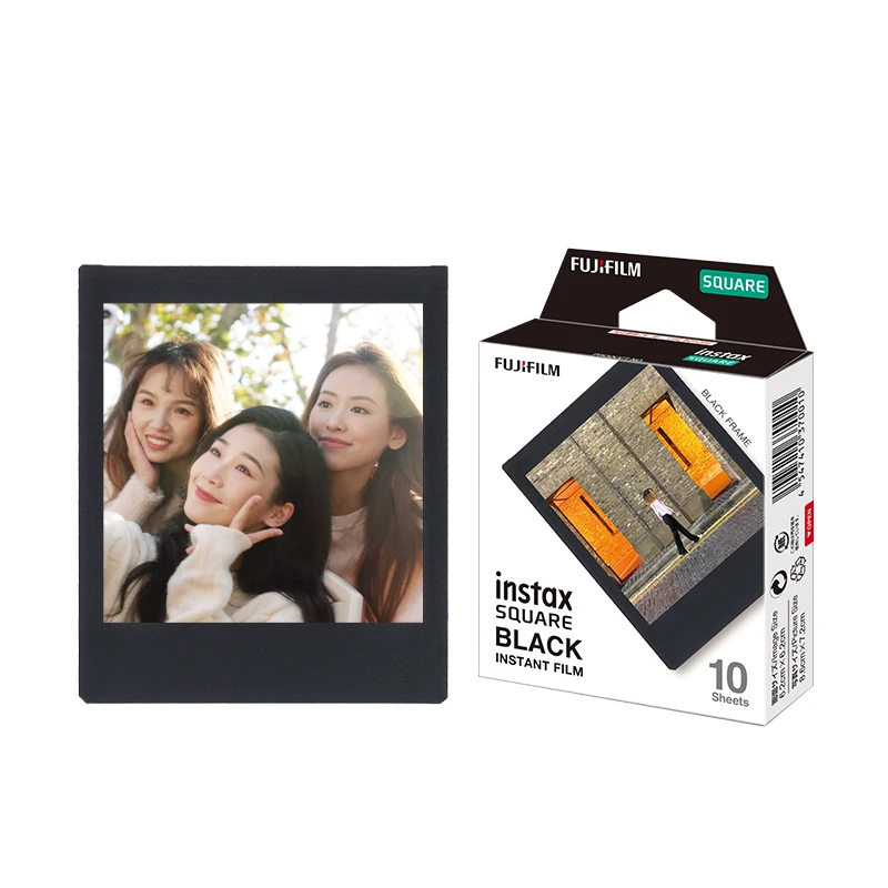 후지필름 인스탁스 스퀘어 필름 화이트 엣지 필름, 무지개, 별이 빛나는 하늘, 블랙, SQ40, SQ6, SQ10, SQ 링크 카메라용, 10/20 매