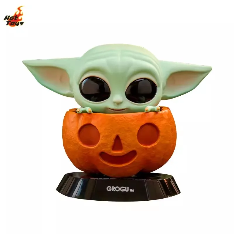 OFFICIAL Hot Toys STAR WARS The Mandalorian Grogu in Pumpkin