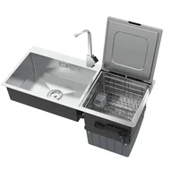 Multifunctional Automation Household Stainless Steel Kitchen Sink Dishwasher 1