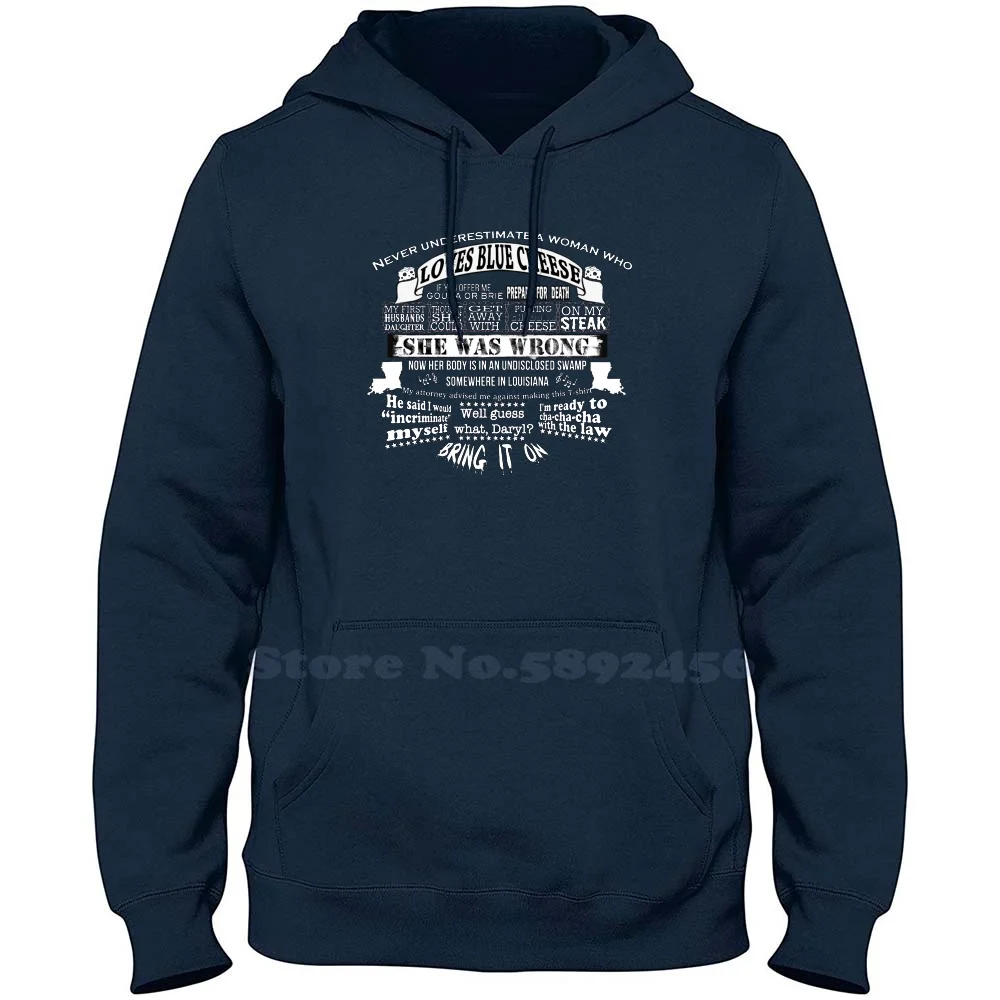 

Blue Cheese Lover 100% Cotton Hoodie Casual Sweatshirt