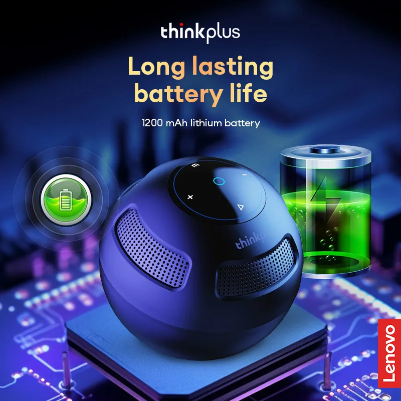 Lenovo TS5 Choice Wireless Bluetooth V5.3 Speaker Outdoor Long Endurance Loudspeaker Subwoofer Portable Surround Sound Player
